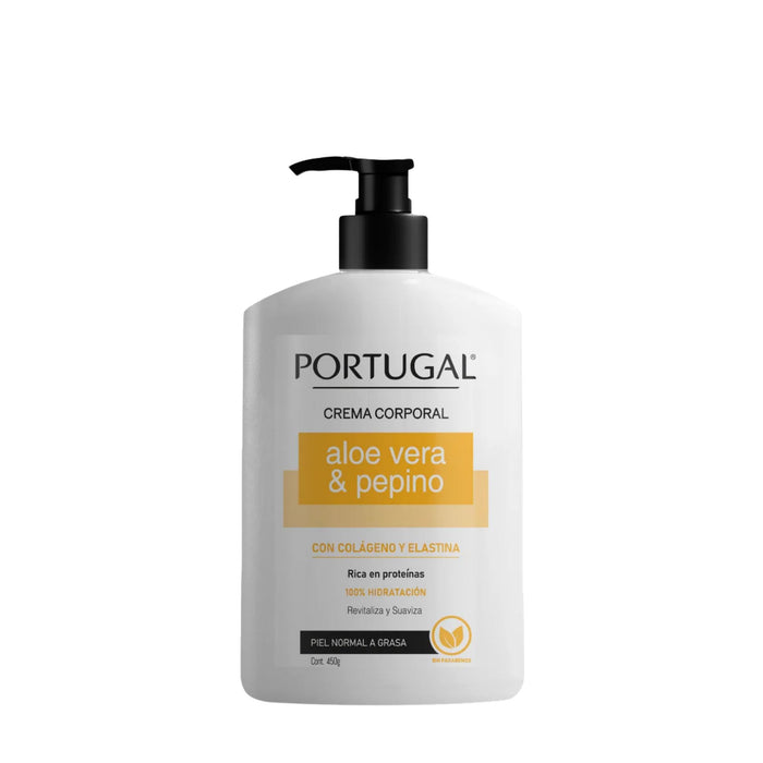 Crema Corporal Portugal Aloe Vera Y Pepino X 450G