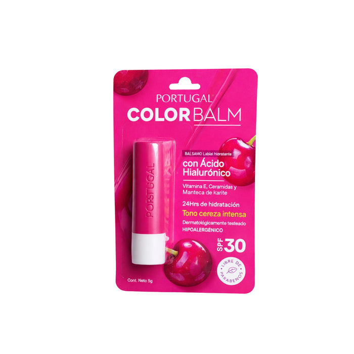 Bálsamo Labial Portugal Color Balm Spf30 Cereza X 5G