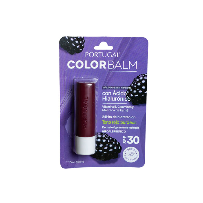 Bálsamo Labial Portugal Color Balm Spf30 Mora X 5G