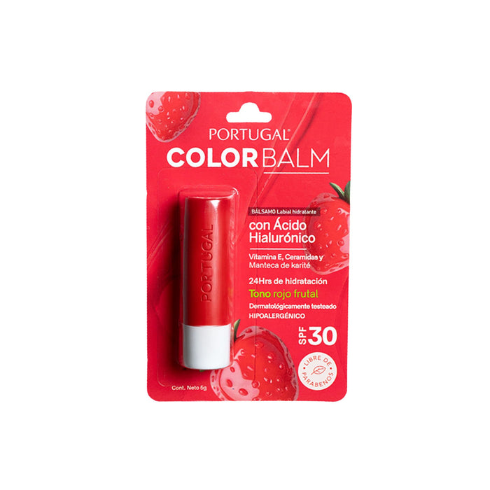 Bálsamo Labial Portugal Color Balm Spf30 Fresa X 5G
