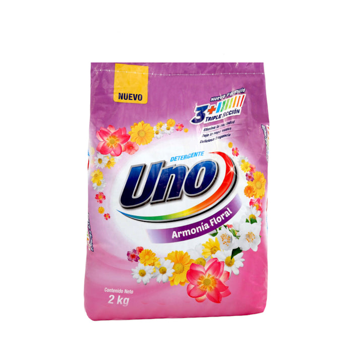 Detergente Uno Armonía Floral En Polvo X 2 K