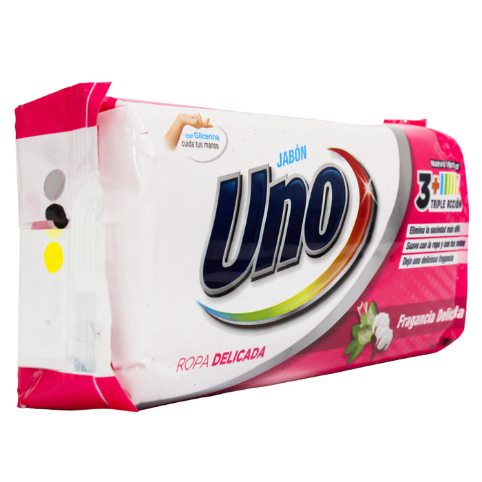 Uno Jabon Triple Accion Ropa Delicada X 200G