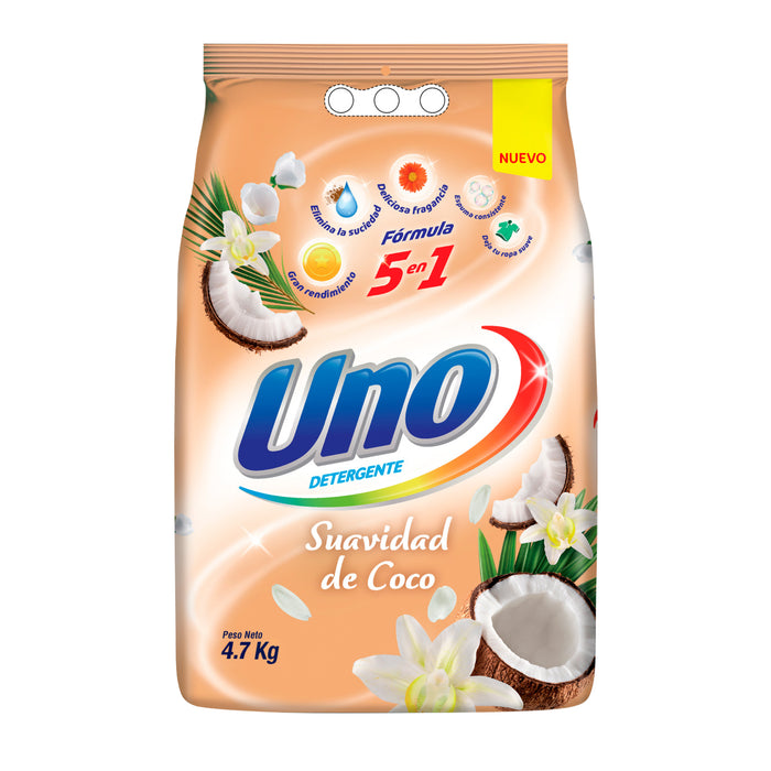 Detergente Uno En Polvo Suavidad De Coco X 4.7Kg