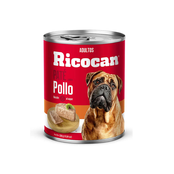 Ricocan Pate Sabor Pollo Lata Adultos X 330G