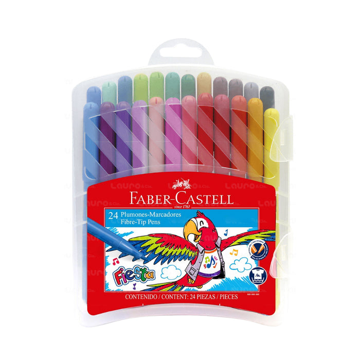 Marcador Faber Castell Fiesta X 24 Colores
