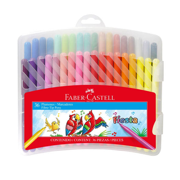 Faber Castell Marcador Fiesta X 36 Colores Rigido