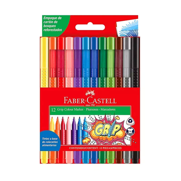 Marcador Faber Castell Grip X 12 Unidades