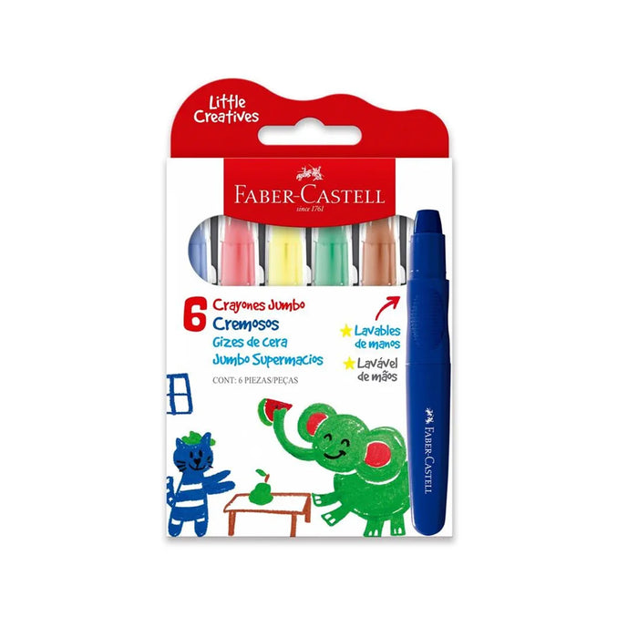 Faber Castell Crayones Extra Jumbo X 6 Unidades