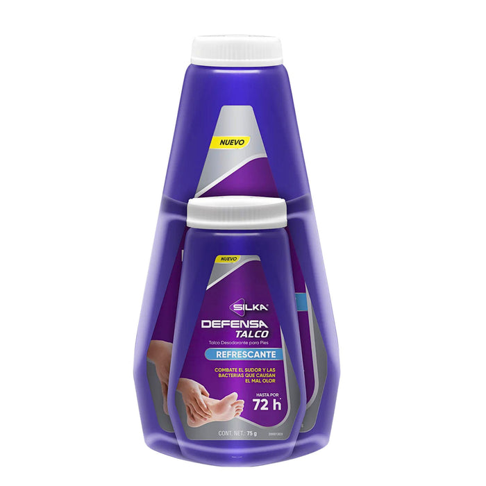 Pack Talco Silka Defensa X 250Gr+Refrescante X 75Gr