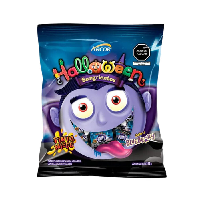 Caramelos Halloween Sangrientos Blueberry Bolsa X 312G