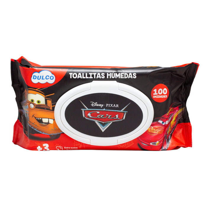 Toallitas Húmedas Dulco Cars X 100 Unidades