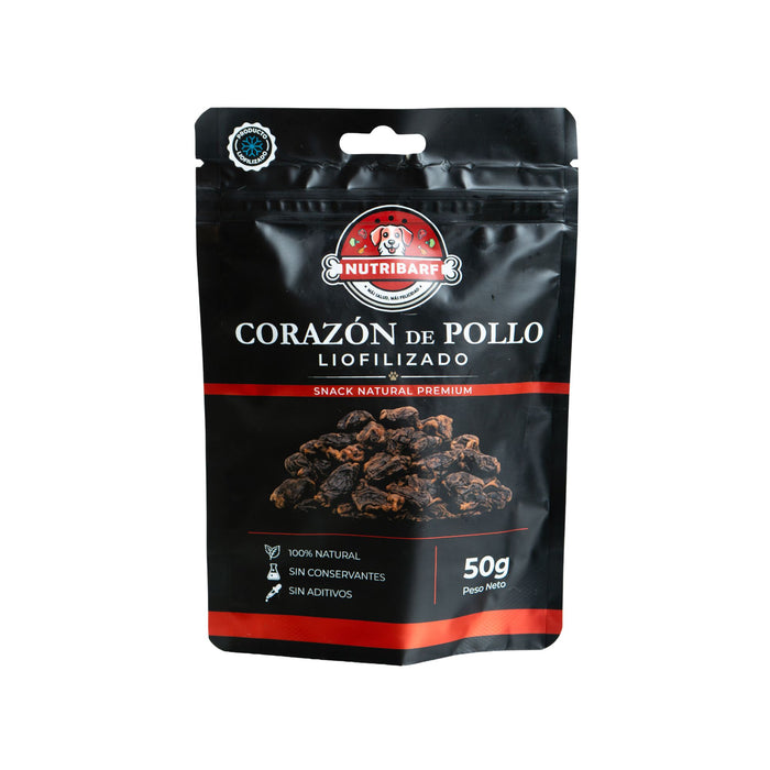Corazón De Pollo Nutribarf Liofilizado X 50G