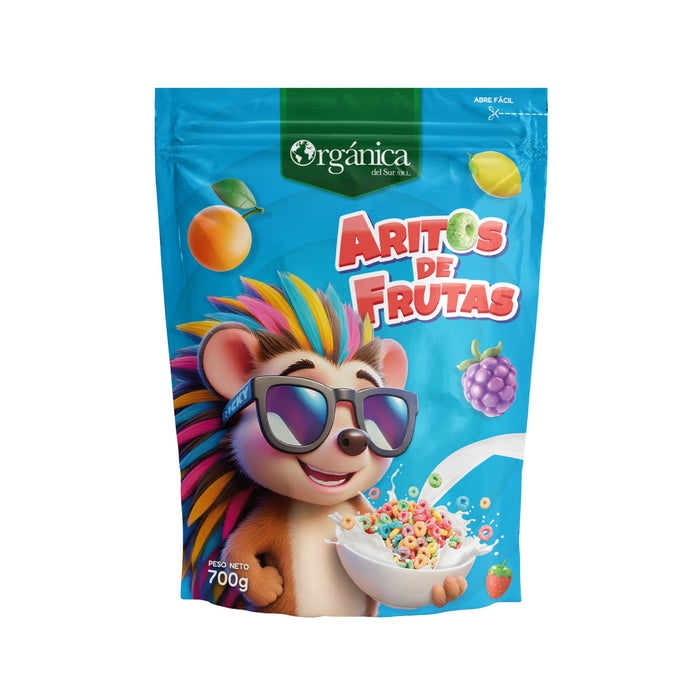 Cereal Orgánica Aritos Bolsa Frutas X 380G