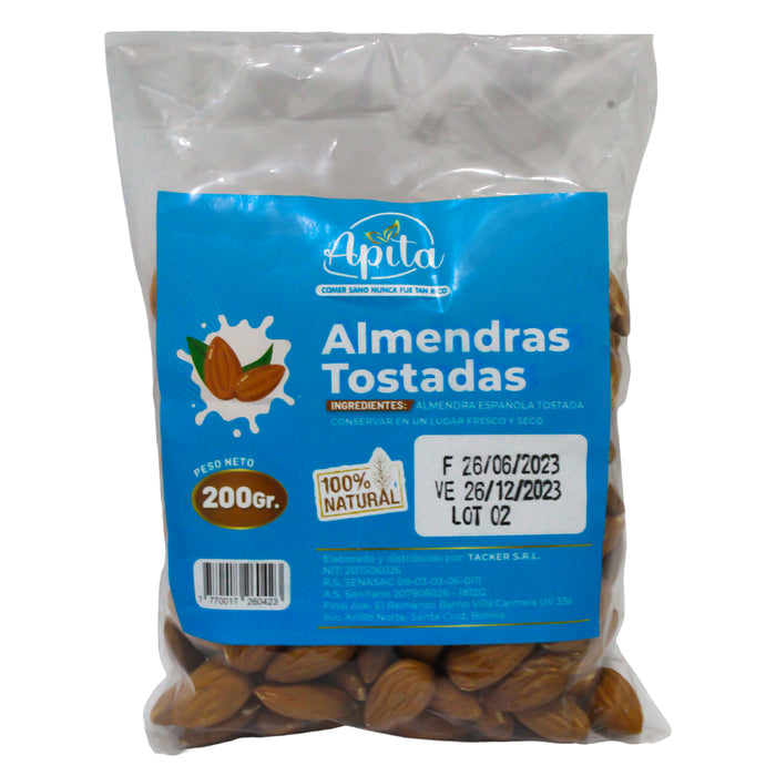 Apita Almendras Tostadas Bolsa X 200G