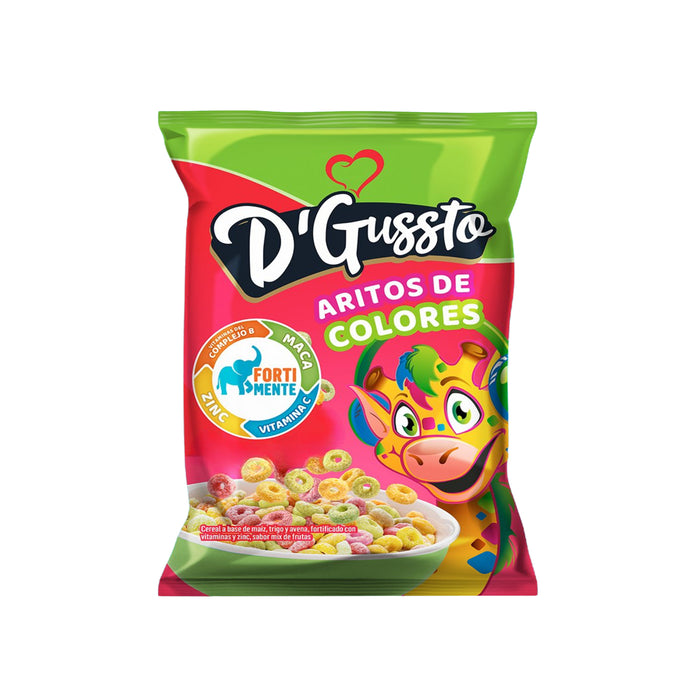 Cereal Dgussto Aritos De Colores Frutas X 25G