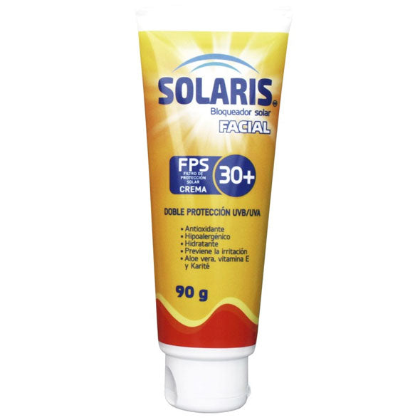 Bloqueador Solar Facial Solaris Fps30+ X 90G