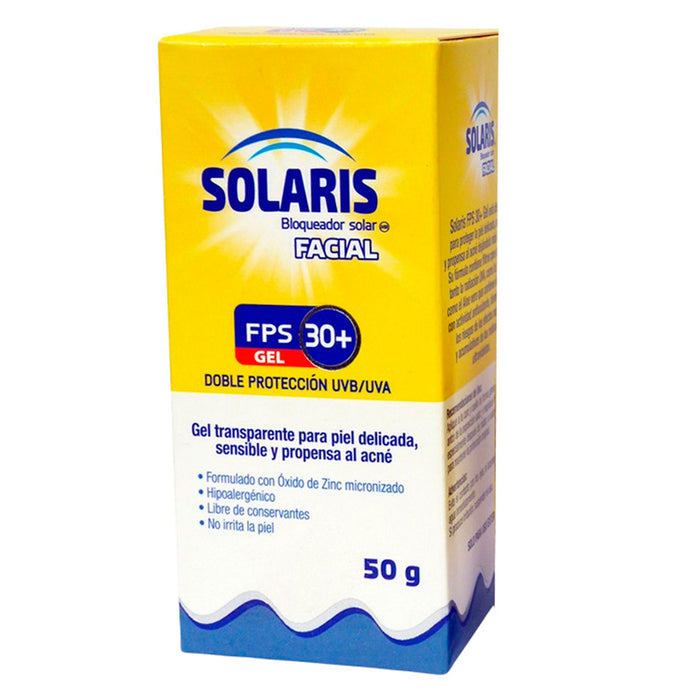 Bloqueador Solar Solaris Fps30+ Gel X 50G