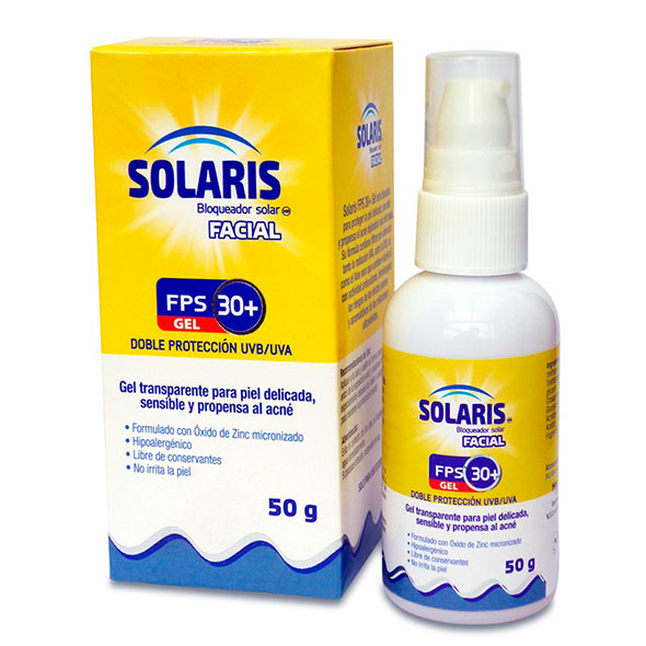 Bloqueador Solar Solaris Fps30+ Gel X 50G