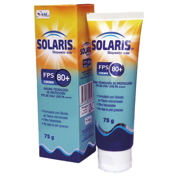 Solaris Bloqueador Solar Fps 80 X 75G