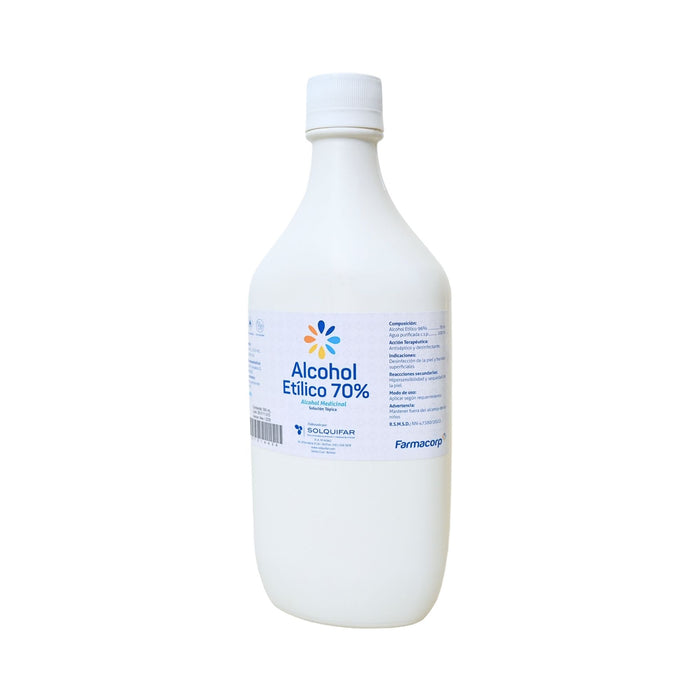 Alcohol Etílico 70% Solución Tópica Farmacorp X 500Ml
