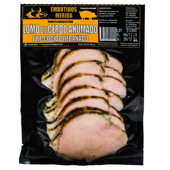 Lomo De Cerdo Ahumado Mérida Paquete 100G