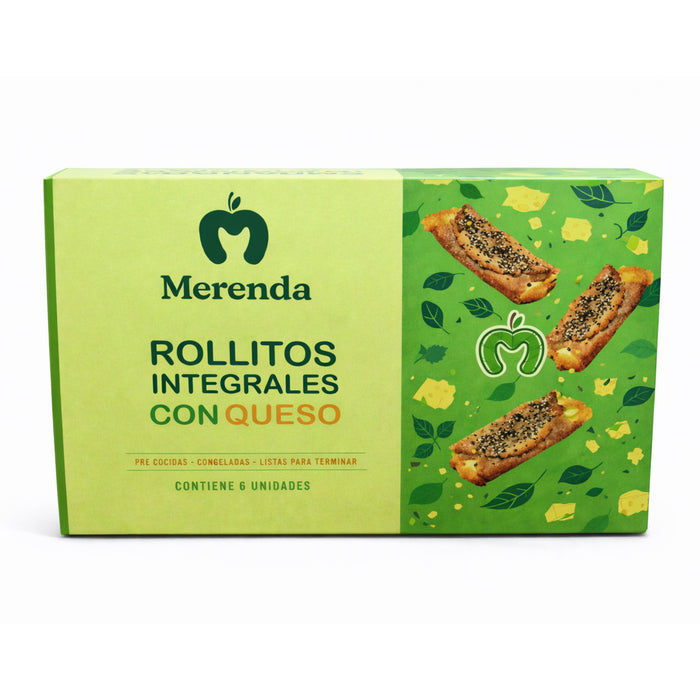 Rollitos Integrales Merenda Con Queso X 6 Unidades