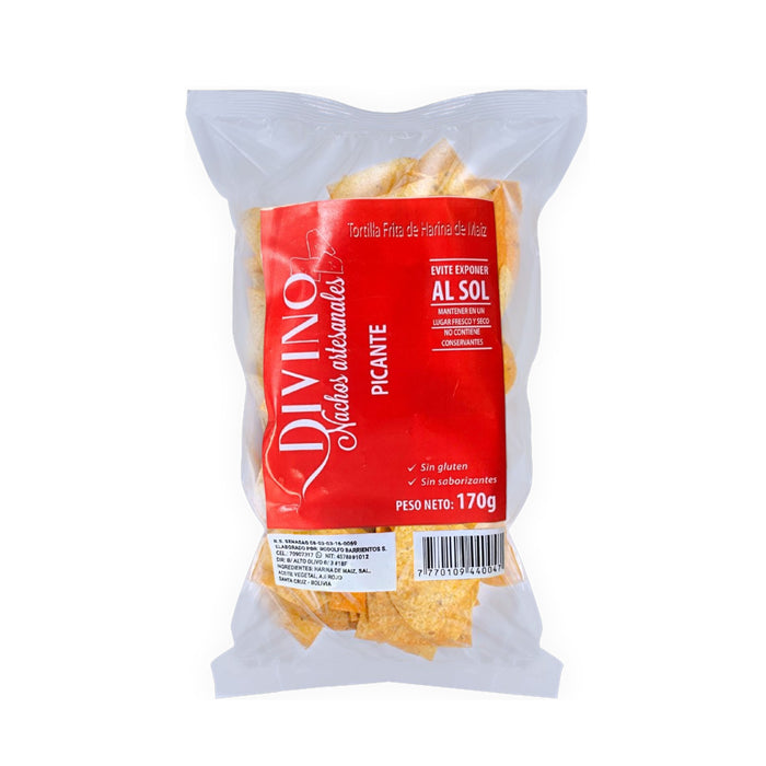 Nachos Artesanal Divino Picante X 170G