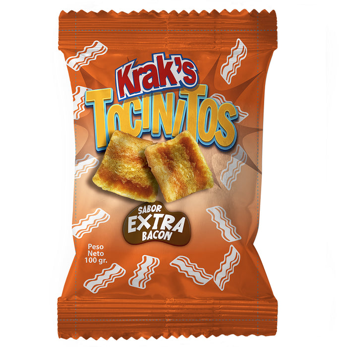 Kraks Tocinitos Sabor Extra Bacon X 100G