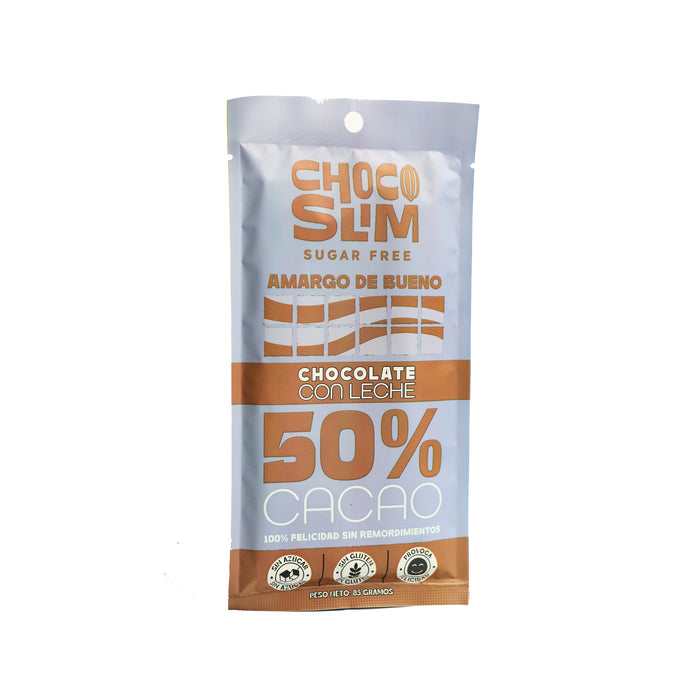 Chocolate Choco Slim Barra Semiamargo Con Leche X 85G