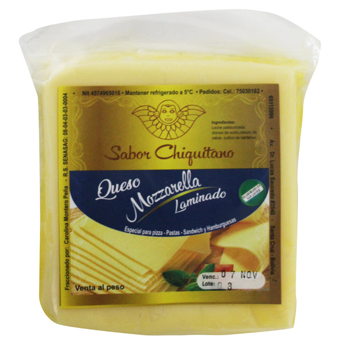 Sabor Chiquitano Queso Mozzarella Laminado X 250G