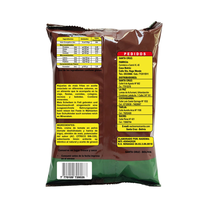 Nachos Mexicamba Sabor A Taco X 120G