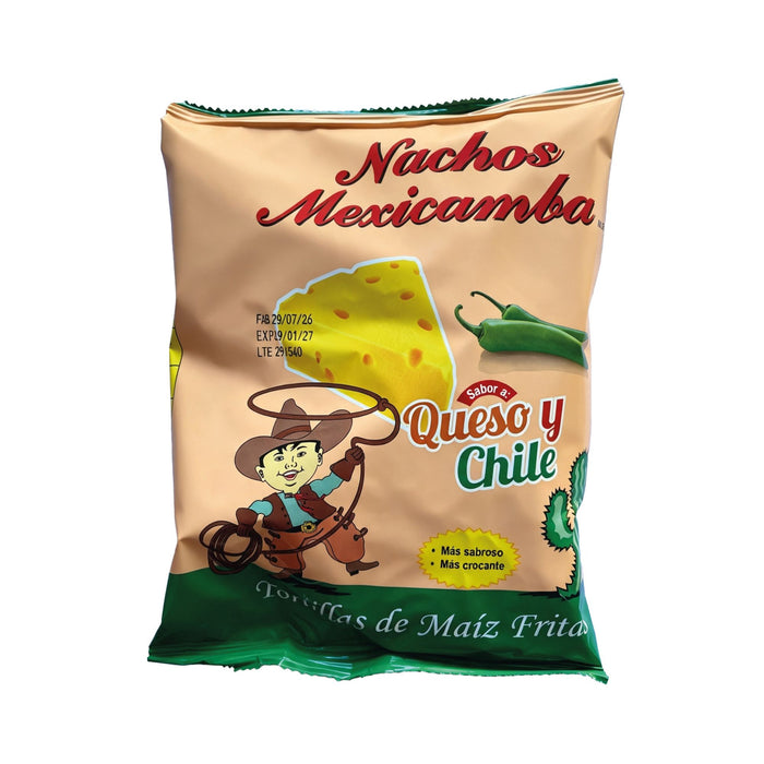 Nachos Mexicamba Sabor A Queso Y Chile X 120G