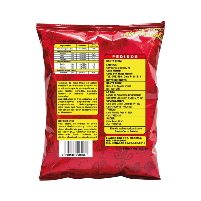 Nachos Mexicamba Sabor Dorimexi X 120G