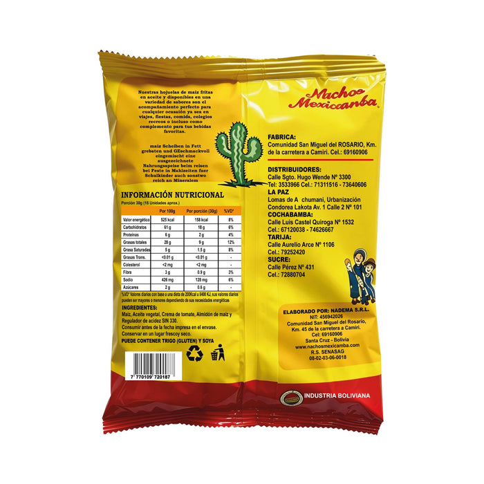 Nachos Mexicamba Sabor Tradicional X 120G