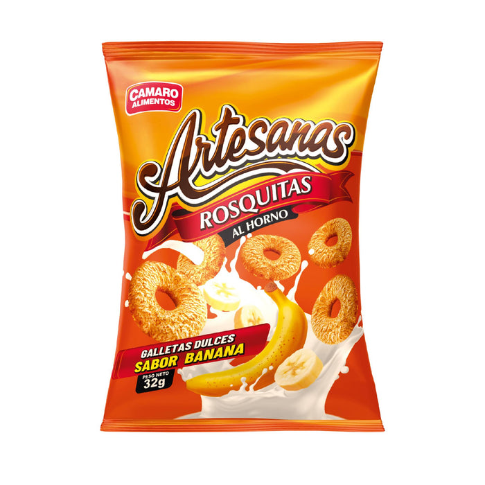 Rosquitas Artesanas Sabor A Banana X 32G