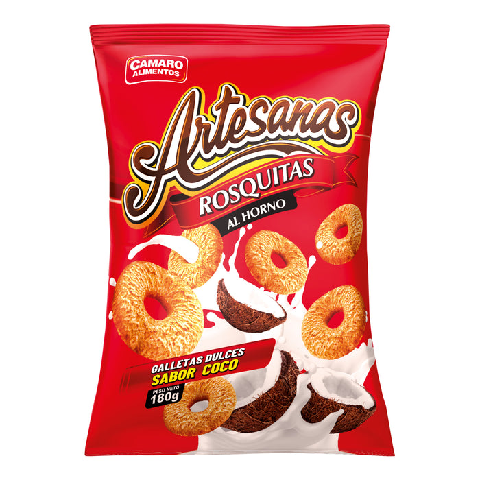 Rosquitas Artesanas Sabor A Coco X 180G