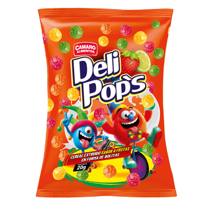 Cereal Deli Pops Bolitas Sabor Frutas X 20G