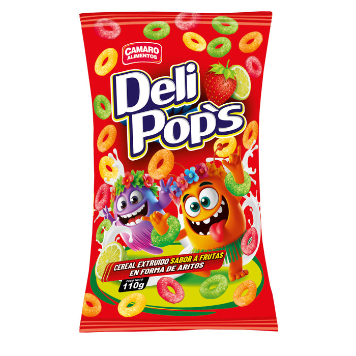 Cereal Deli Pops Frutas En Forma De Aritos X 110G