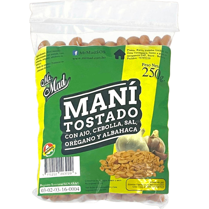 Maní Mr. Mad Tostado Con Especias Bolsita X 250G