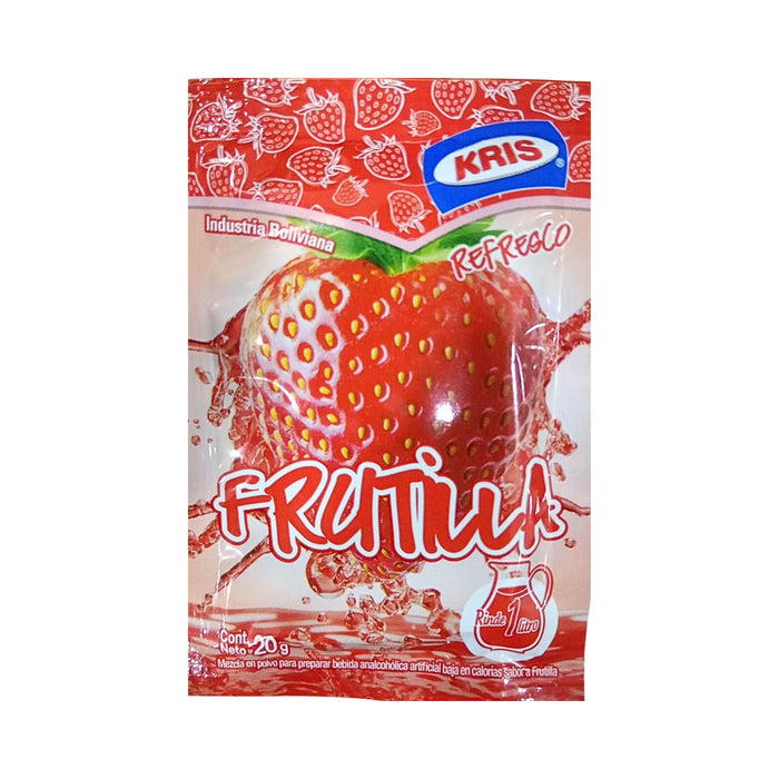 Refresco En Polvo Kris Frutilla X 20G