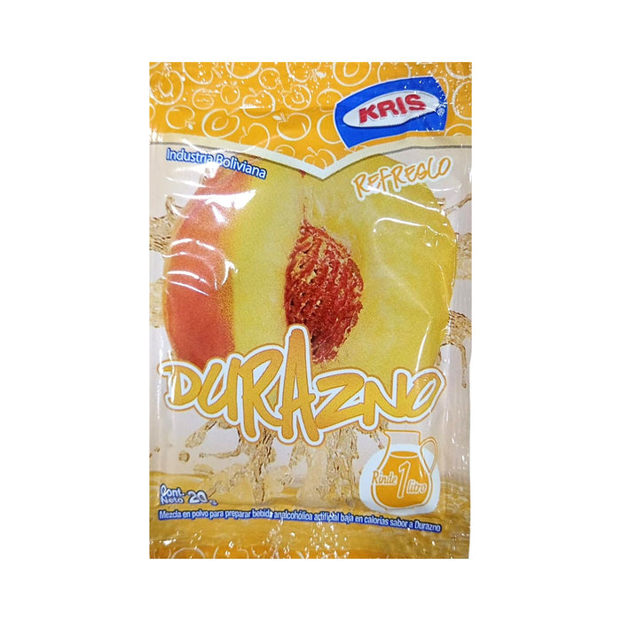 Refresco En Polvo Kris Durazno X 20G