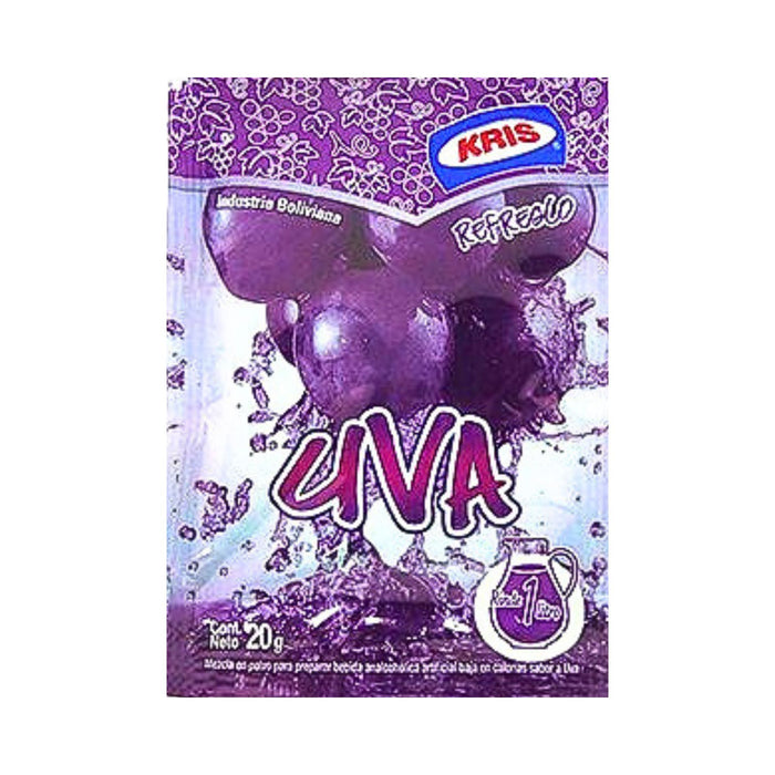 Refresco En Polvo Kris Uva X 20G