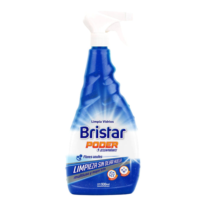 Limpia Vidrios Bristar Flores Azules Con Gatillo X 930Ml