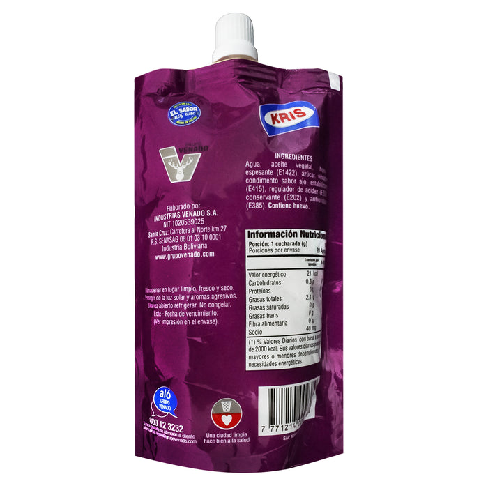 Kris Mayonesa Con Ajo Sachet X 200G