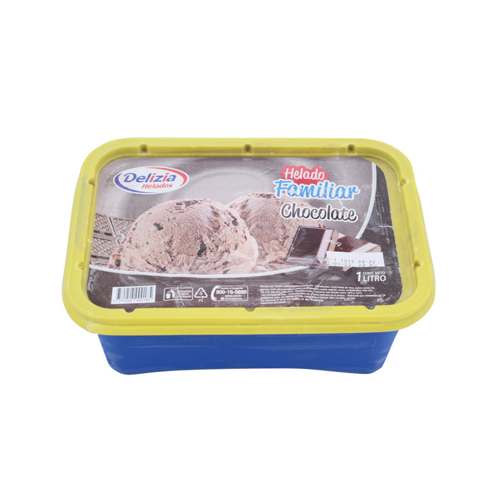 Delizia Helado Famil.Chocolate X 1 L