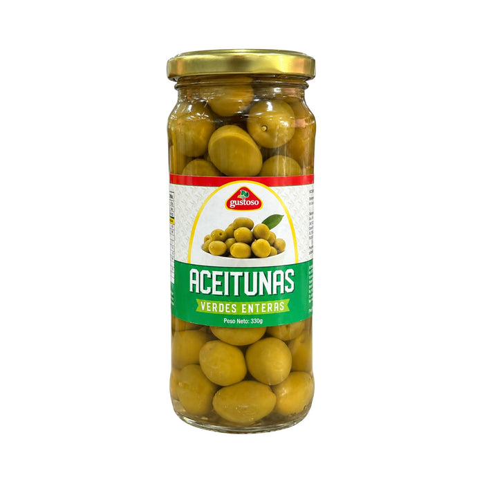 Aceitunas Gustoso Verdes Enteras X 330G