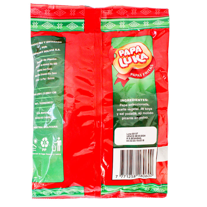 Papas Fritas Papa Luka Clásica Picante X 75 Gr