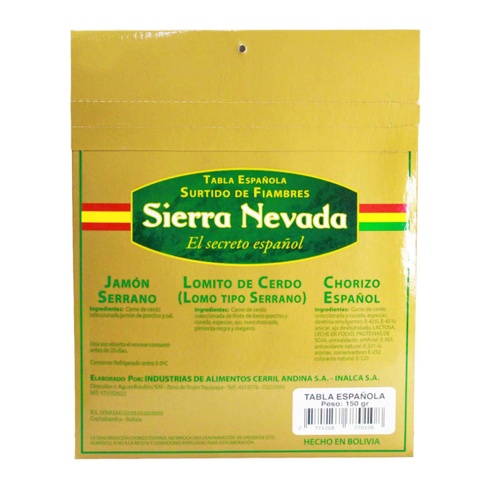 Tabla Española Sierra Nevada Surtido 150G