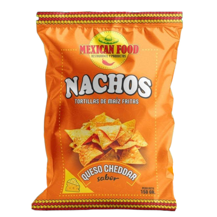 Nachos Mexican Food Sabor Queso Cheddar X 150G