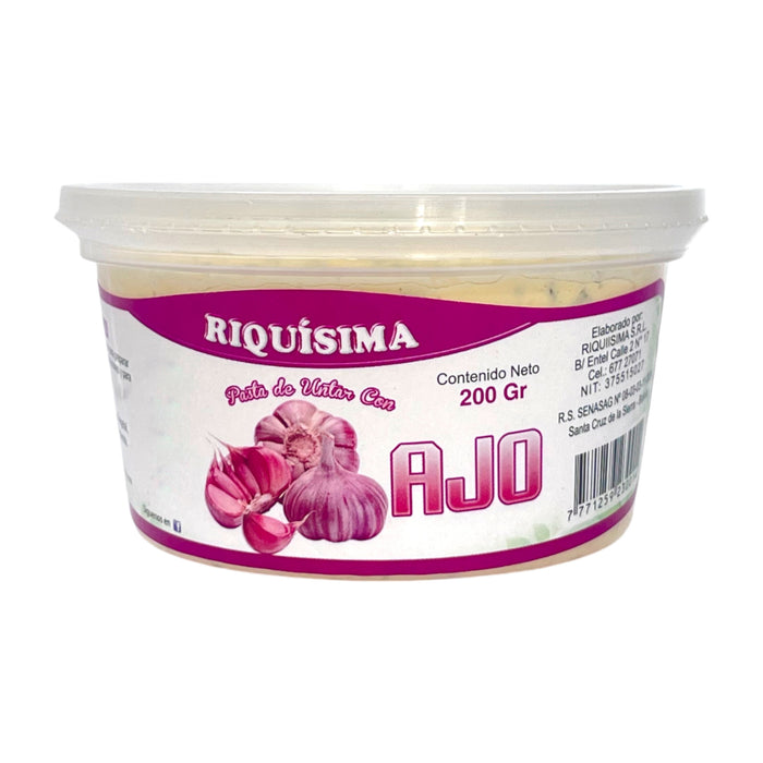 Pasta De Untar Riquísima Con Ajo X 200G
